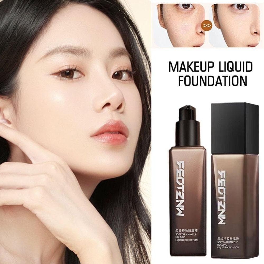 Kem nền dạng lỏng HOBBYIN, Kem nền che phủ toàn diện chống thấm nước, Kem che khuyết điểm nền kiểm soát dầu tự nhiên nhẹ