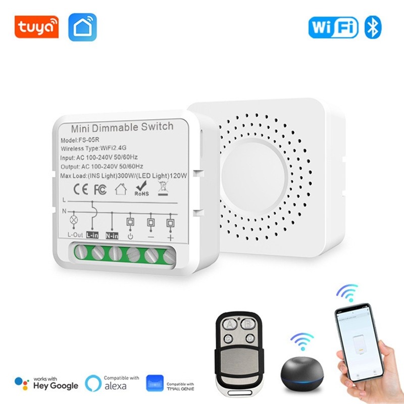 1 Chiếc Tuya WiFi Thông Minh Dimmers Công Tắc Mô-đun Công Tắc Dimmer Thông Minh Hỗ Trợ Điều Khiển 2 Chiều Làm Việc Với Cho Gia Đình