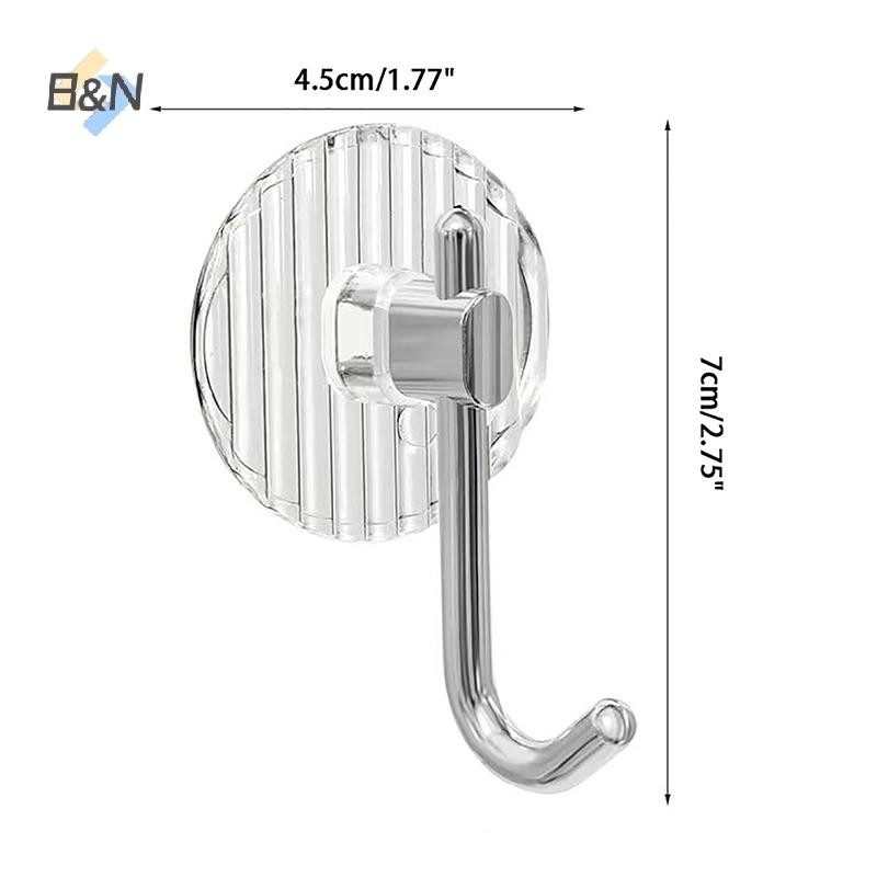 B & N Acrylic Tranparent Móc Treo Tường Móc Chìa Khóa Vải Tổ Chức Móc Treo Áo choàng Phòng Tắm Giá Treo Khăn Nhà Bếp Phần Cứng Móc.