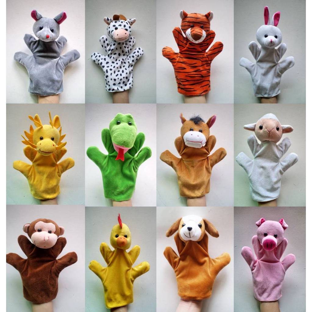 Con rối bàn tay kể chuyện hình động vật rối kể chuyện mầm non | Shopee ...