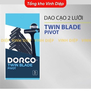 Gói 5 bàn cạo râu Hàn Quốc Dorco, dao cạo râu 1 lần