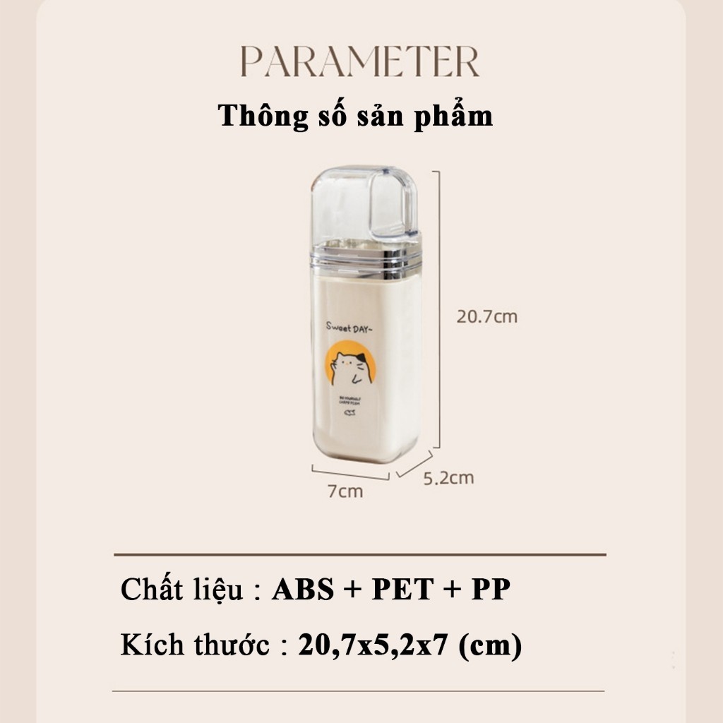 Hộp đựng kem đánh răng du lịch,bộ cốc đánh răng du lịch nhỏ gọn tiện lợi cầm tay mang đi - FE123