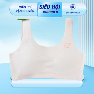 Áo bra học sinh  áo lá áo học sinh chất thun su tăm co giãn có đệm ngực có thể tháo rời 2204