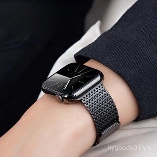 Domino magnetic integrated loop strap For Apple Watch Ultra 46/44/40/49/45/41/42/38/45mm iwatch Series Ultra/10/9/8/7/6/5/4/3/2/1/SE