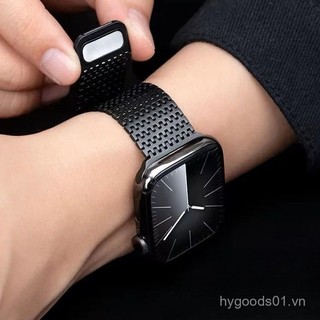 Domino magnetic integrated loop strap For Apple Watch Ultra 46/44/40/49/45/41/42/38/45mm iwatch Series Ultra/10/9/8/7/6/5/4/3/2/1/SE