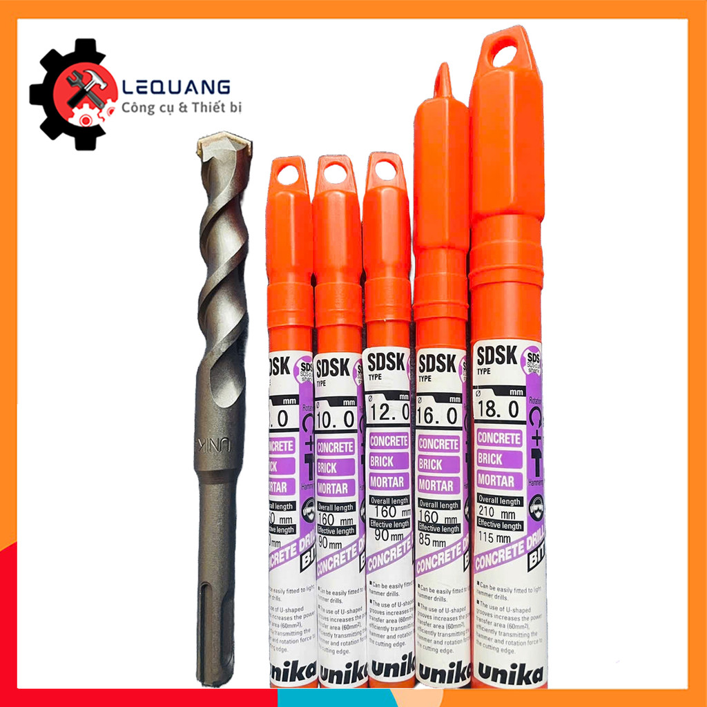 Mũi khoan bê tông chuôi sds-plus Unika mã SDSK | Shopee Việt Nam