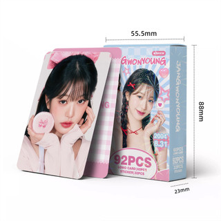GC9 92 Cái / bộ IVE Dán Thẻ LOMO Jang Wonyoung Bưu Thiếp Bộ Sưu Tập Ngôi Sao KPOP Ngoại Vi CG9
