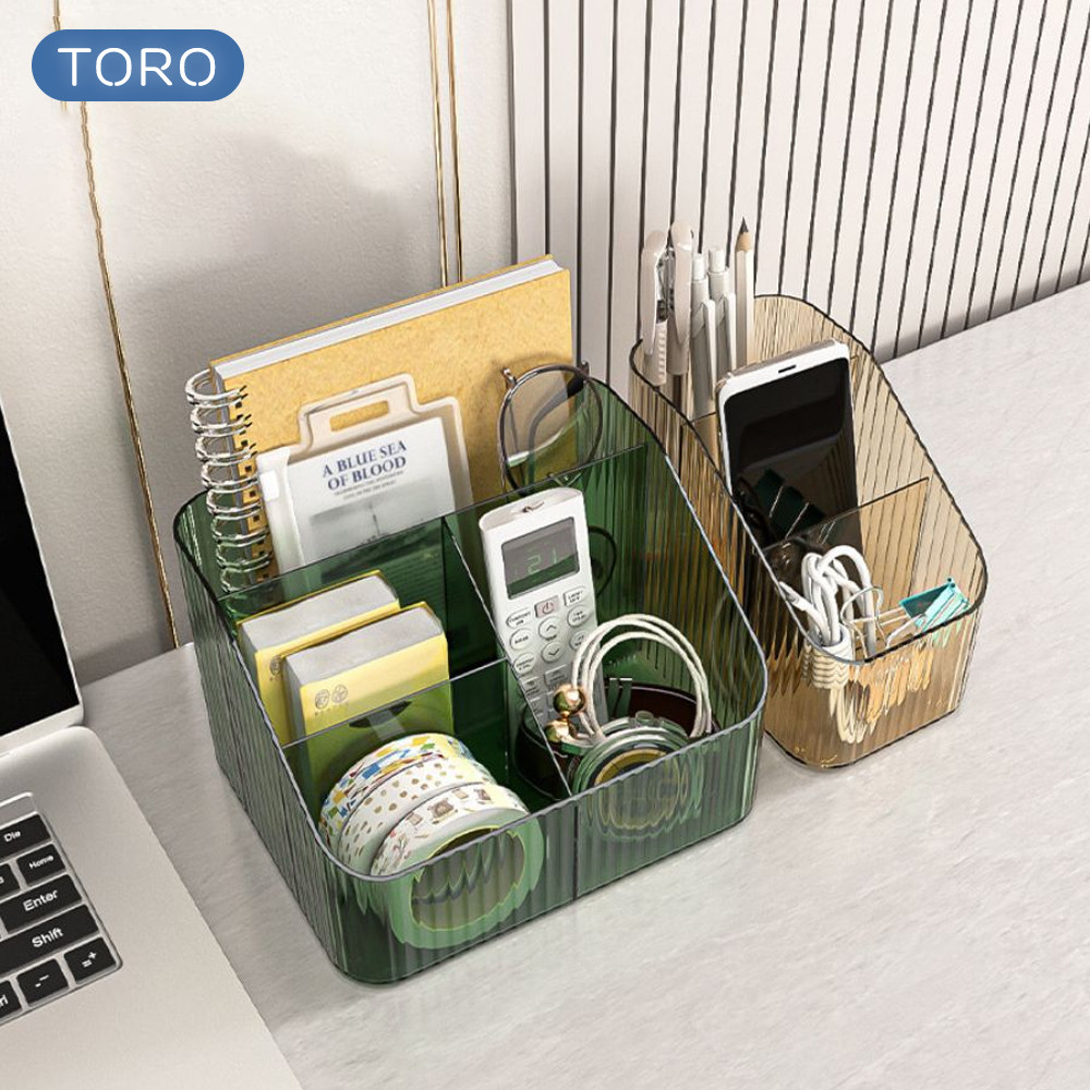 Hộp đựng mỹ phẩm để bàn DINO để đồ đa năng trong suốt  sắp xếp gọn gàng phòng chất liệu nhựa Acrylic