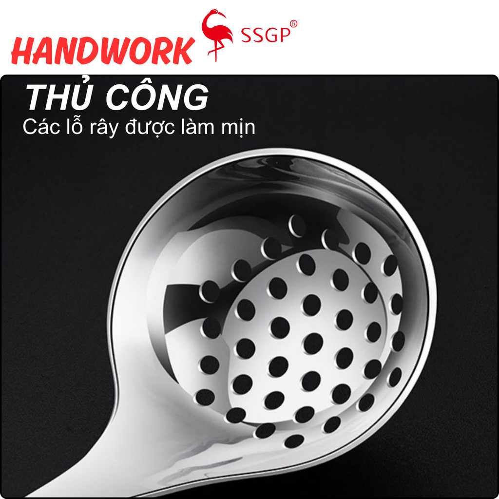 Muỗng canh Family Inox 316L cao cấp SSGP SS11608 Muôi canh, Vá canh Vá lẩu, vá múc canh