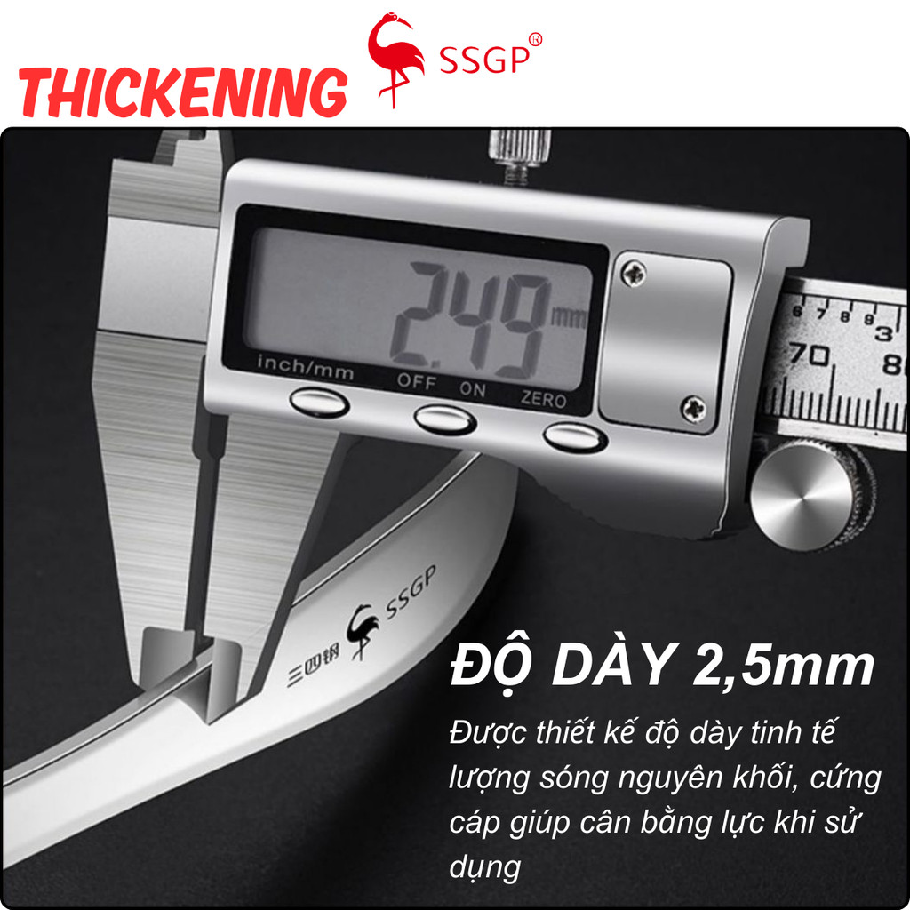 Muỗng canh Family Inox 316L cao cấp SSGP SS11608 Muôi canh, Vá canh Vá lẩu, vá múc canh