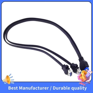 Cáp nối dài bảng điều khiển phía trước 2 cổng USB 3.0 một loại Nữ đến 20 Pin Hộp Header Nữ Khe cắm Adapter Cáp