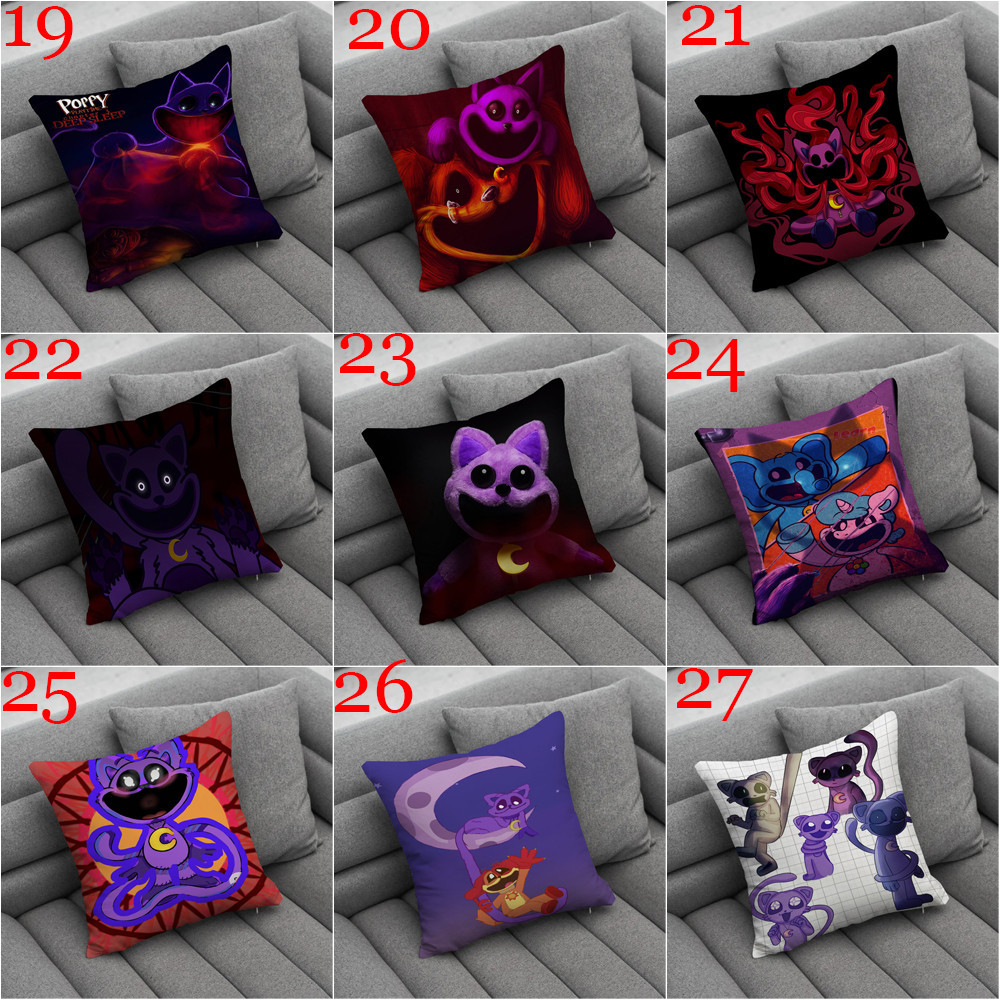Catnap Poppy Playtime 3 Ném Vỏ Gối In Một Mặt Phòng Khách Sofa Xe Quà Tặng Đệm Trẻ Em Quà Tặng (Không Lõi)
