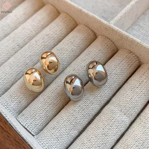 Bông tai thả hợp kim đồng hình hạt đậu đơn giản dành cho phụ nữ Bông tai đinh tán Hàn Quốc Trang sức thời trang Goth Dự tiệc nữ Phụ kiện mới