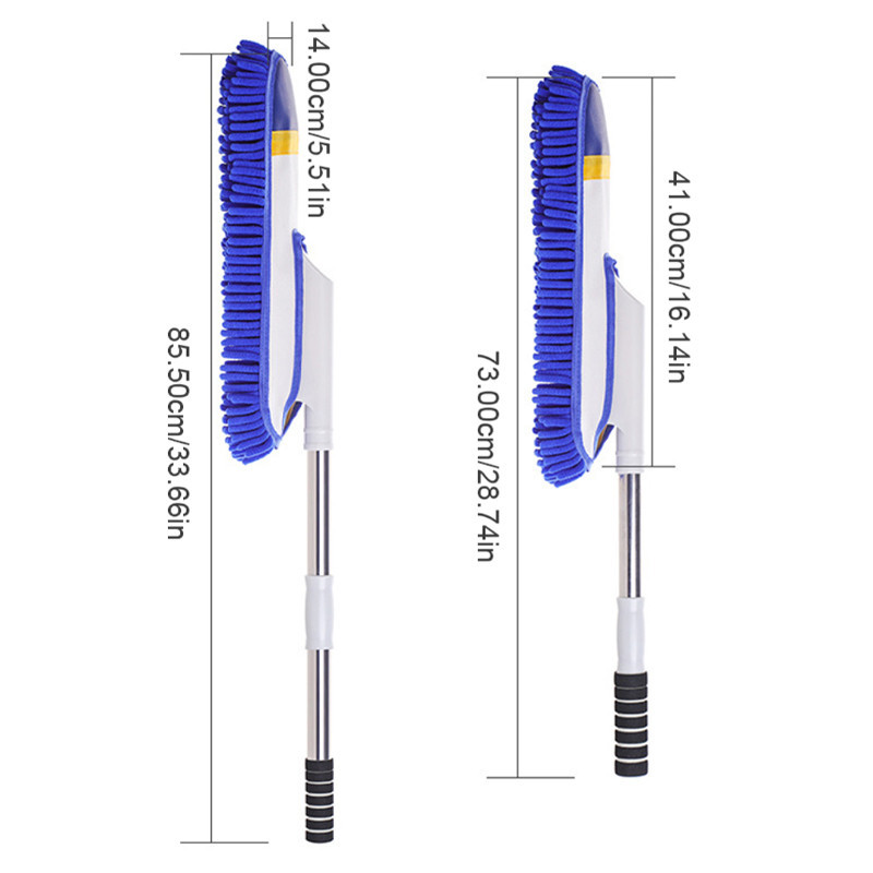 cây lau xe ô tô SEAMETAL Kính Thiên Văn Chenille Xe Sáp Chà Cây Lau Đa Năng Loại Bỏ Bụi Xe Rửa Tay Bộ Dụng Cụ Vệ Sinh Xe Hơi
