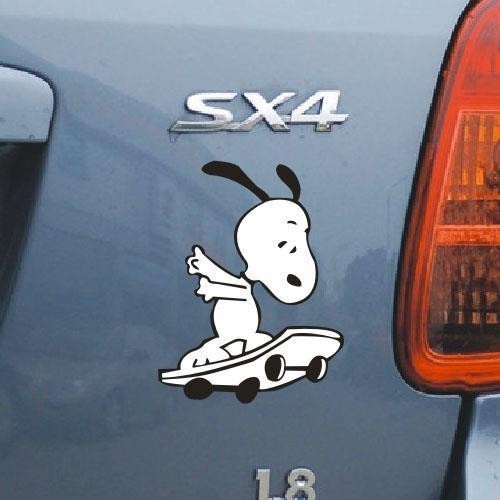 Nhãn dán xe hơi HL Snoopy, nhãn dán xe cá nhân, vết trầy xước, nhãn dán trầy xước, nhãn dán xe hơi ngộ nghĩnh, nhãn dán hoạt hình, nhãn dán xe hơi, chống thấm nước