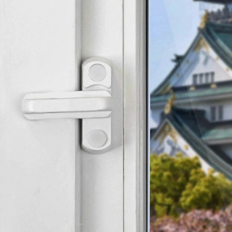 Khóa An Toàn Cửa Sổ Trẻ Em - Nút Chặn Chụp Cửa Sổ - Dễ Dàng Lắp Đặt - Khóa Trượt An Toàn An Toàn - Khóa Chống Trộm Hình Chữ T - Khóa Đóng An Toàn