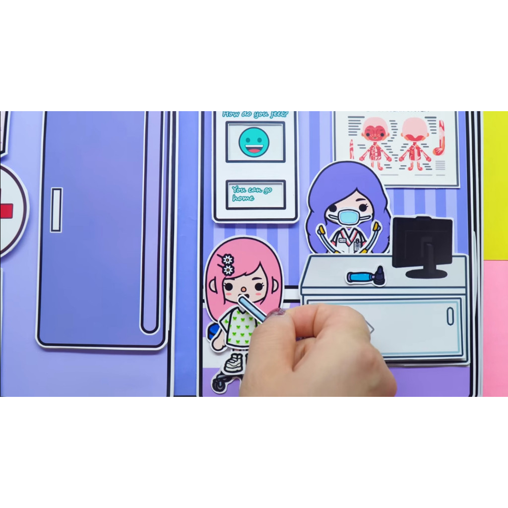 Ngôi nhà của bé Hospital ABC In Quiet Book đồ chơi trẻ em sweetie pie
