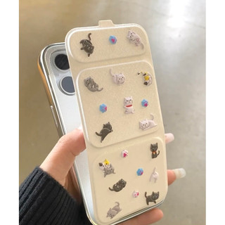 Vỏ điện thoại có thể gập lại mạ điện sang trọng DIY Phim hoạt hình dán cho iPhone15 14 13 12 11 Pro Max Vỏ camera chống sốc Vỏ sau cứng được bảo vệ hoàn toàn