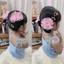 DELMER 2 Chiếc Bé Gái Co Giãn Tóc Lưới, Ngôi Sao Nơ Mùa Xuân Kẹp Lưới Tóc Ba Lê, Phụ Kiện Trượt Băng Đồ Trang Trí Khiêu Vũ Hàn Quốc Bun Snood Trẻ Em