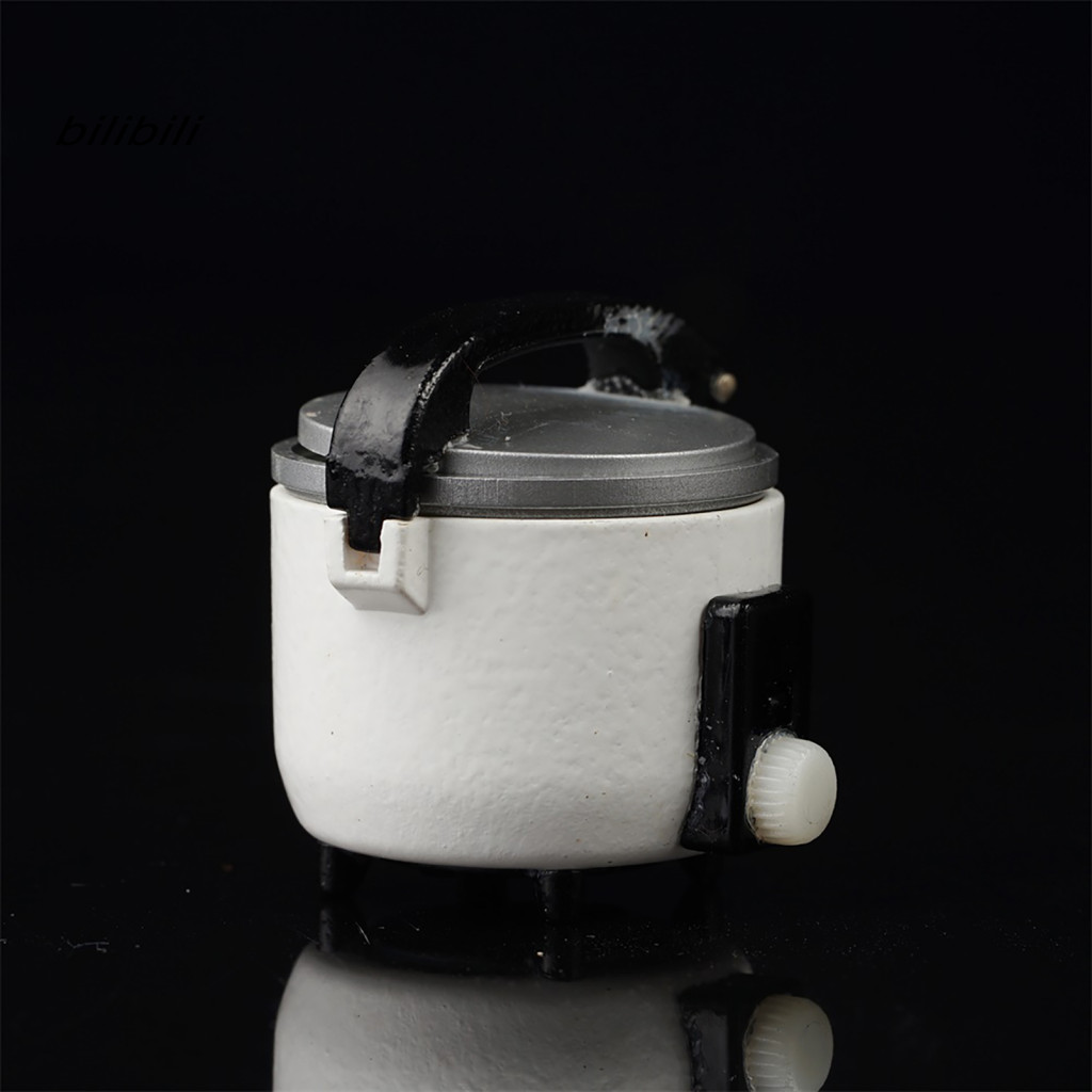 Nồi cơm điện Mini BIL Chi tiết tinh tế DIY Phụ kiện Mô phỏng bằng nhựa Nồi cơm điện Quà tặng trẻ em cho cảnh nhà bếp