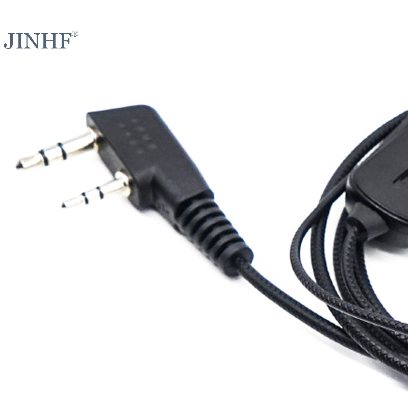 Tai nghe JINHF EarHook cho BF760 BF996 Bộ đàm Walkie Talkie Tai nghe Mic K-Plug Có dây Hai chiều Ham Radio Tai nghe HOT