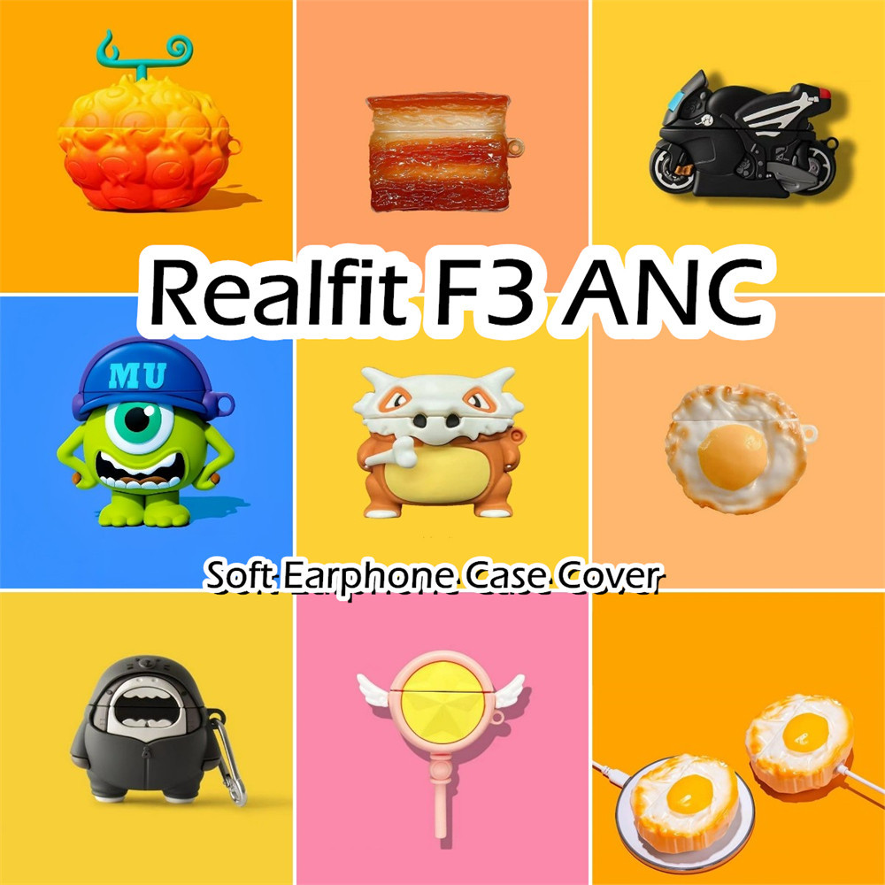 [Ngôi sao tương lai] Dành cho Ốp lưng Realfit F3 ANC Phim hoạt hình sáng tạo Vỏ tai nghe silicon mềm Vỏ bọc NO.3