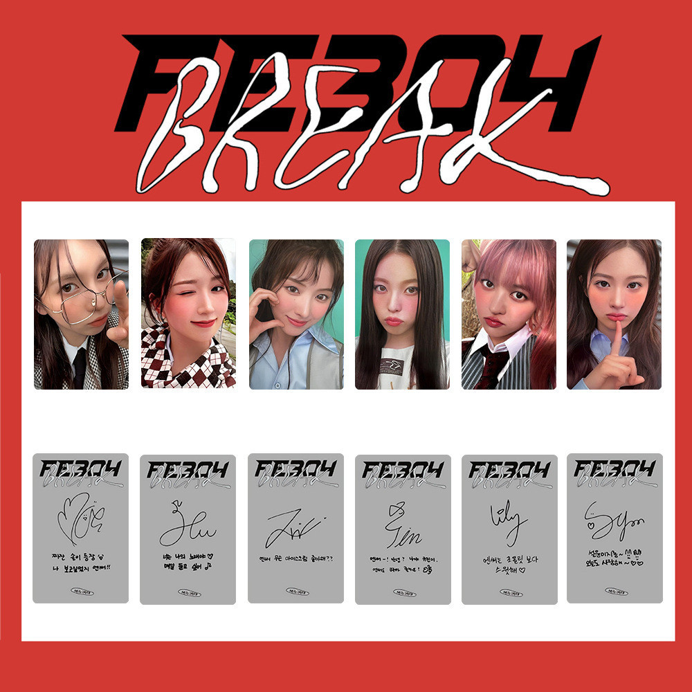 6 Chiếc NMIXX Photocards Fe3O4: Album BREAK DASH Lomo Cards LILY HAEWON SULYOON BAE JIWOO KYUJIN Bưu Thiếp Kpop YM