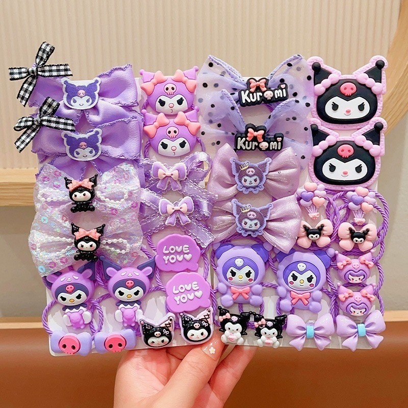 18 Cái / Bộ Băng Đô Anime, Quấn Tóc Trang Trí, Hoạt Hình Phụ Kiên và Quà Tặng Cho Bé Gái