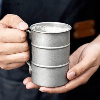 Moonlights Retro Cũ Cà Phê Cốc Nước Phong Cách Công Nghiệp Cốc Dầu Cắm Trại Ngoài Trời Dã Ngoại Bia Cốc Uống Đồ Dùng Thép Không Gỉ EN