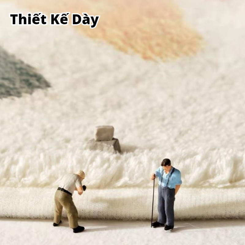 Thảm Chùi Chân Lông Mịn Dễ Thương,Thiết Kế Chống Trượt, Thân Thiện Với Làn Da Và Lông Tơ Dày, An Toàn Và Không Có Mùi