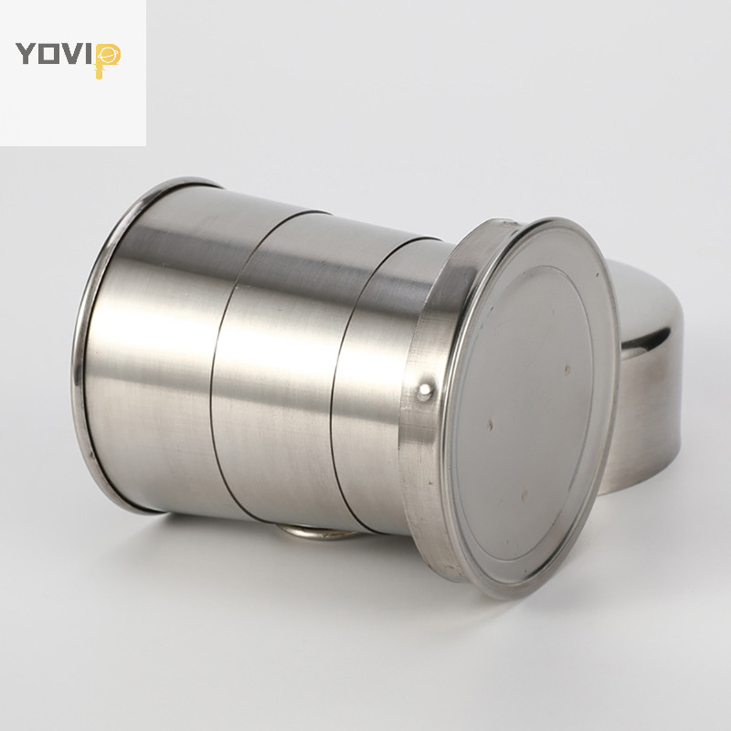 Cốc gấp inox cầm tay YOVIP VN