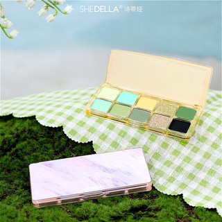SHEDELLA Bảng phấn mắt Màu sắc mùa xuân Tông màu đất ngọc trai có độ bão hòa thấp
