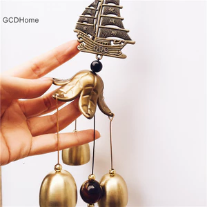 Gcdhome 1 Cổ Đồng Chuông Gió Ngoài Trời Sân Vườn Trang Trí Cuộc Sống Kim Loại Ngoài Trời Chuông Gió Trung Quốc Phương Đông May Mắn Kim Loại Trang Trí HOT