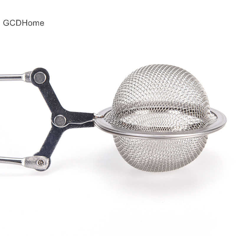 Gcdhome Thìa Inox Trà Pha Lọc Bóp Lá Thảo Dược Lưới Lọc HOT