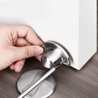 Chặn cửa thông minh, Hít Nam Châm, Chặn Cửa Như Vô Hình Dán Sàn, chống va đập - kèm miếng dán 3M & ốc vít SUNND