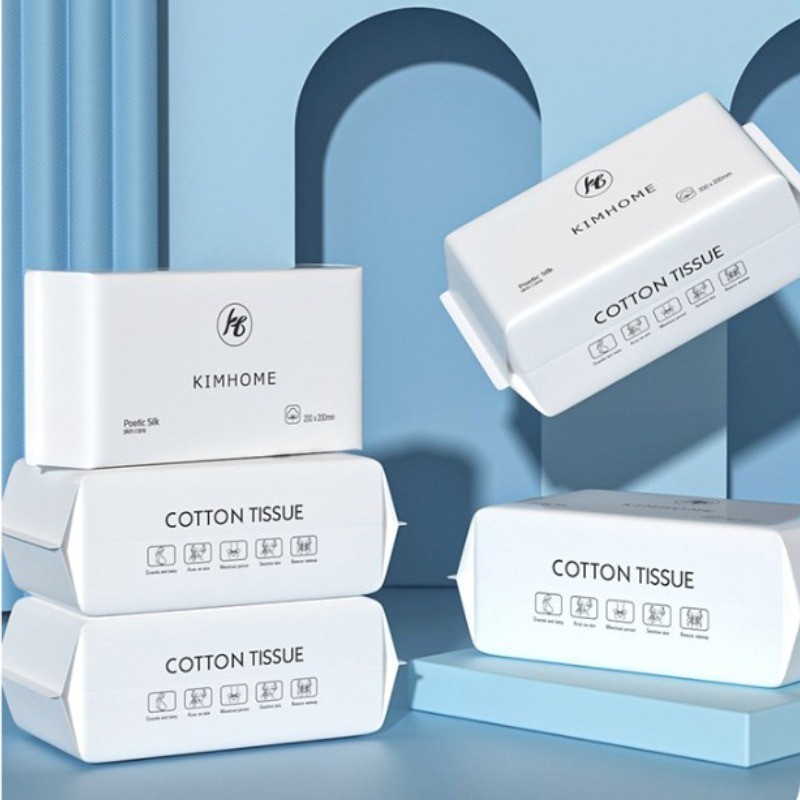 Khăn Bông Nguyên Chất Dày Dùng Một Lần Khăn Mặt Họa Tiết Ngọc Trai Tẩy Trang Mềm Mại Khăn Bông Làm Sạch Khăn Mặt