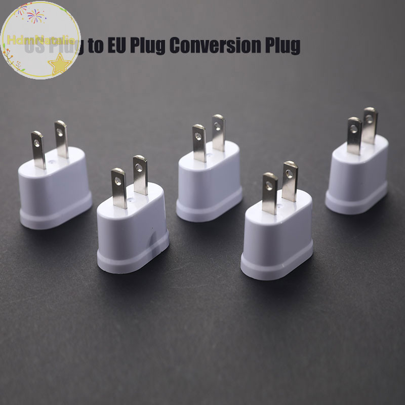Hdmnatalie US Plug to EU Plug Round And Flat Phích cắm chuyển đổi mục đích kép Ổ cắm chuyển đổi VN