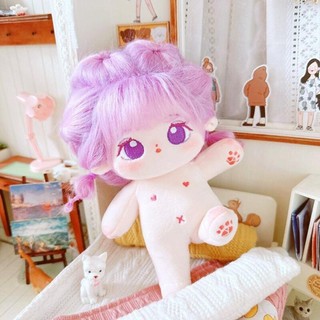 Búp bê Cotton RISEDOT 20cm, có thể đặt thành hình búp bê sang trọng hoạt hình, Đồ chơi nhồi bông mềm mại bền bỉ Anime sang trọng dễ thương