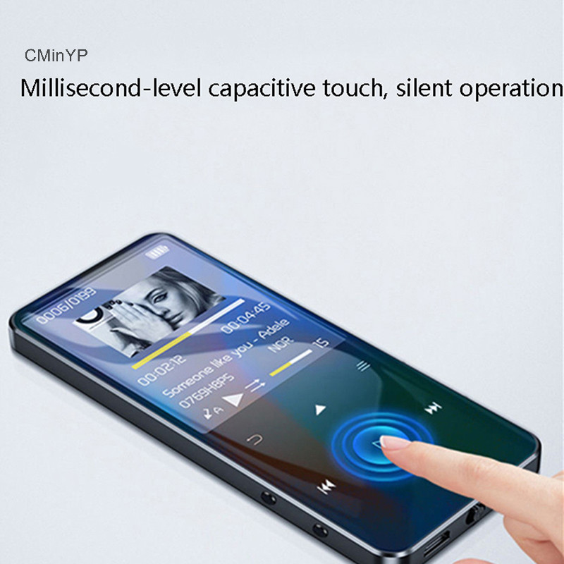 Máy nghe nhạc MP4 CMinYP có loa tích hợp Trình phát Video phím cảm ứng Máy nghe nhạc Hifi kim loại 1,8 Inch Walkman Glory