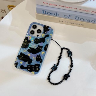 Ốp lưng cứng Tương thích với iPhone 12ProMax 13 13Pro 13ProMax 14 14Pro 14ProMax 15 15Pro 15ProMax 16 16Pro 16ProMax 17 17Pro 17ProMax Ốp lưng mèo con màu đen