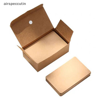 Airspecutin 100 Cái / hộp Thẻ Giấy Trống Danh thiếp Tin nhắn Cảm ơn Thẻ Wrig Thẻ Đánh dấu Thẻ Học tập EN