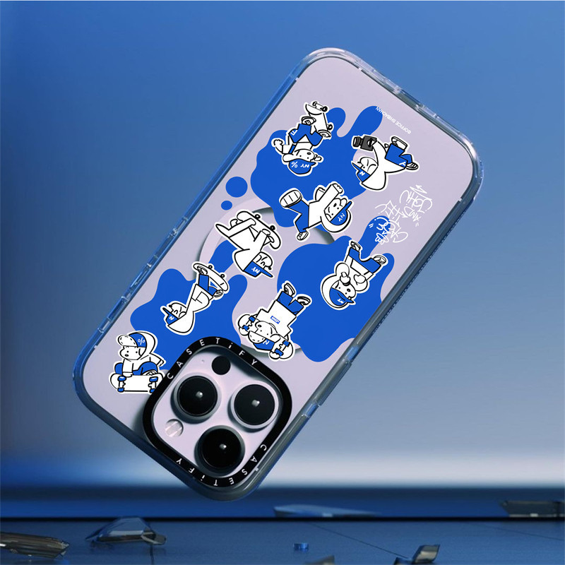 Casetify X Skater JOHN CASETiFY & JOHN (sơn) ốp lưng từ tính, mặt sau acrylic cứng, viền TPU, tương thích Apple iPhone 13/14/15 Pro Max