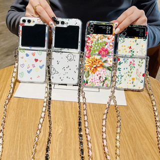 Ốp Lưng TPU Mềm Ngôi Sao Cho Samsung Galaxy Z Flip 6 Flip 5 Flip 4 Flip 3 5G Flip6 Flip5 Flip4 Flip3 Dây Đeo Ngang Chống Sốc Trong Suốt Vỏ Điện Thoại