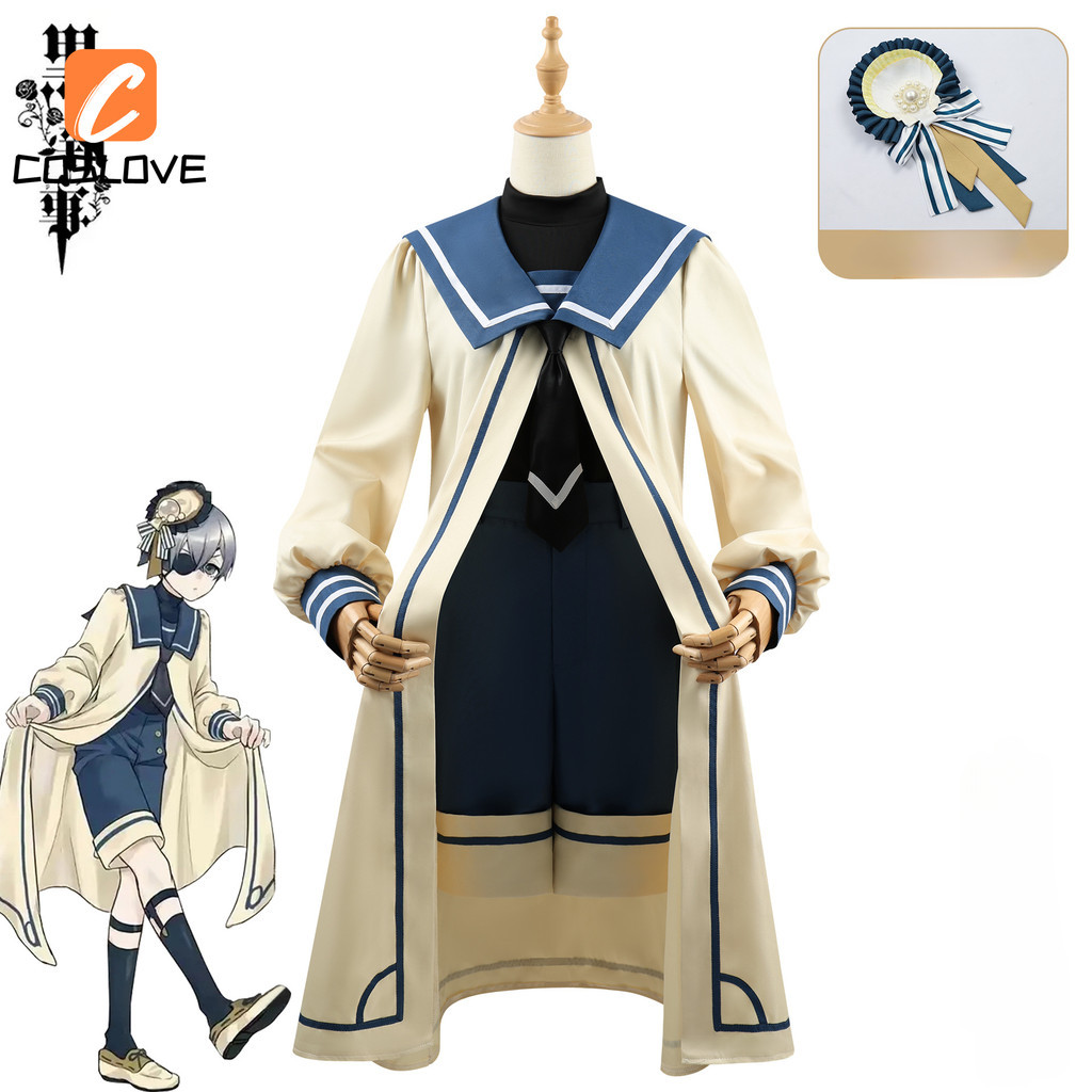 Anime Đen Butler Ciel Phantomhive Phong Cách Thường Ngày Cosplay Quần Áo Trọn Bộ Trang Phục Hàng Ngày Đồng Phục Hóa Trang