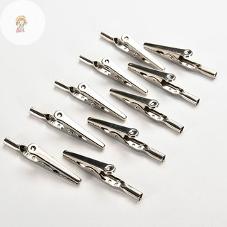 Twe 10x Thép không gỉ Cá sấu Cá sấu Kẹp thử nghiệm Cáp Chì Vít Đầu dò Sửa chữa VN