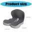 Kool Memory Foam Seats Đệm Ghế Đệm Có Miếng Lót Eo Dưới Chống Trượt Để Vị Trí An Toàn Trên Bất Kỳ Ghế