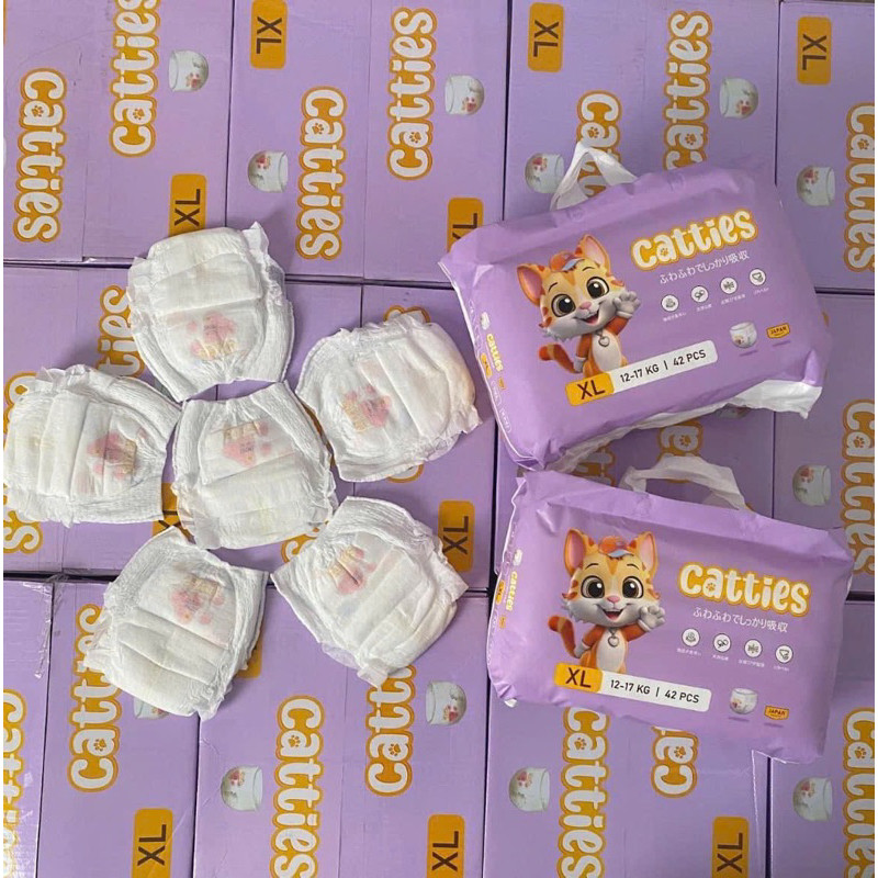 (KO QUÀ  - thỏ trắng cho Tã bỉm Nhật Catties đủ size số từ newborn - 3xl quần