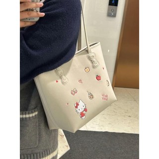 Hellokitty Sanrio Phong Cách Mới Dung Tích Lớn Phù Hợp Với Người Đi Làm Túi Tote kt Hello Kitty Túi Nách