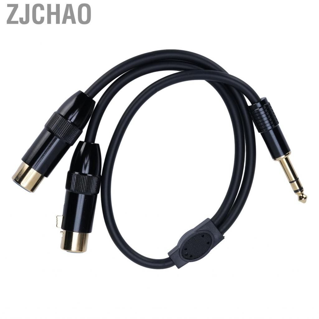 Zjchao Dual XLR nữ đến 1/4 inch 6,35mm STEREO Y STEO STLLE
