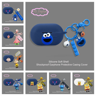 Hộp đựng tai nghe cho SoundPEATS PearlClip Pro / CC Pro Silicone Vỏ mềm Snoopy dễ thương Vỏ bảo vệ tai nghe chống nước Vỏ bảo vệ có mặt dây chuyền